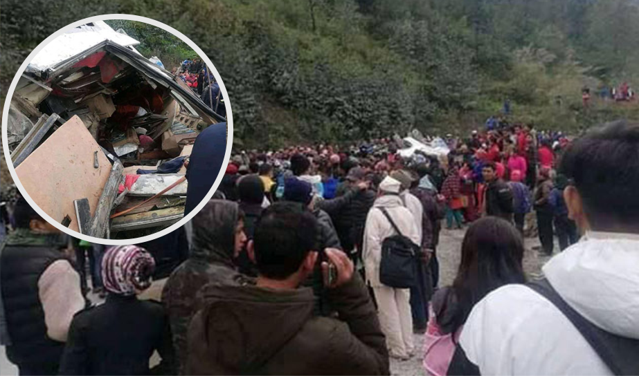 बस दुर्घटना अपडेटः १४ जनाको मृत्यु, १८ जना घाइते