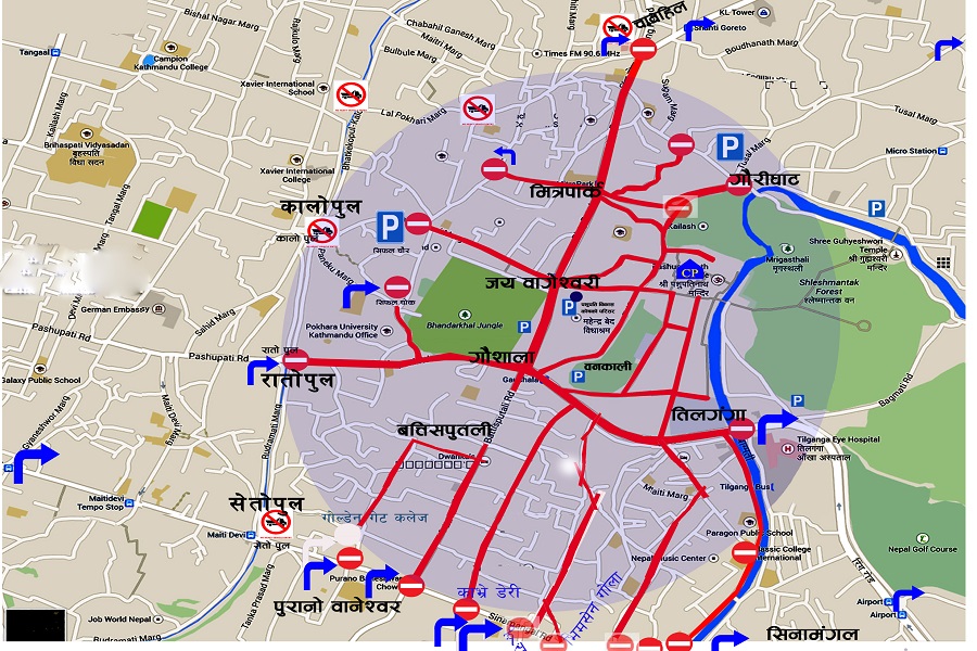 यसरी हुँदैछ शुक्रबार रातीदेखि पशुपति क्षेत्र वरिपरिको ट्राफिक व्यवस्थापन
