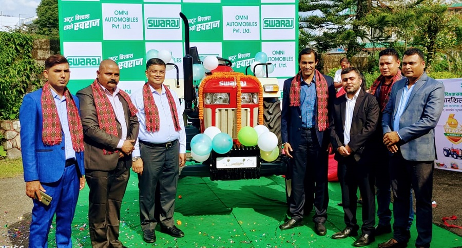 स्वराजकोे ९६३ एफई मोडेलको फोर ह्विल ट्रयाक्टर, पर्व अफर ५ लाखसम्मको बीमा