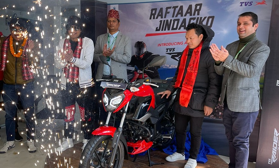 पोखरामा सार्वजनिक गरियो ‘टीभीएस रेडर’