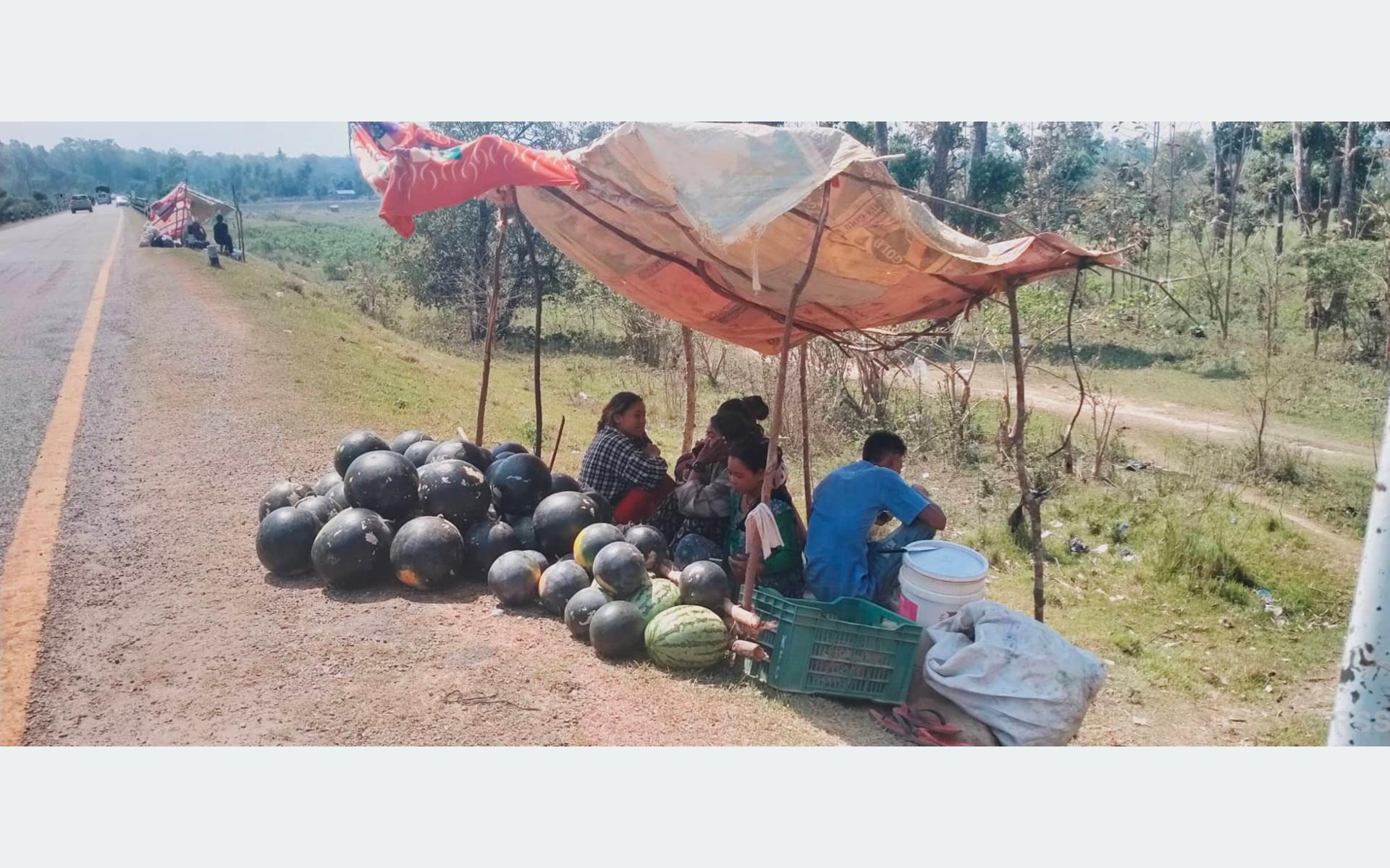 तरभुजा बेचेरै ९० भन्दा बढी परिवारले जीविकोपर्जन गर्दै