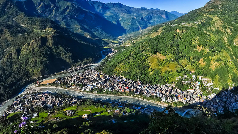 सातवटा तीर्थस्थलको एकै ठाउँबाट दर्शन सकिने स्वर्गाश्रम