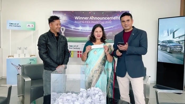 हुन्डाईद्धारा ‘रोड टु फिफा वर्ल्ड कप २०२२ फाइनल’ का विजेताको घोषणा
