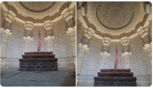 राम मन्दिरको मूर्तिको गर्भगृहको पहिलो तस्बिर सार्वजनिक