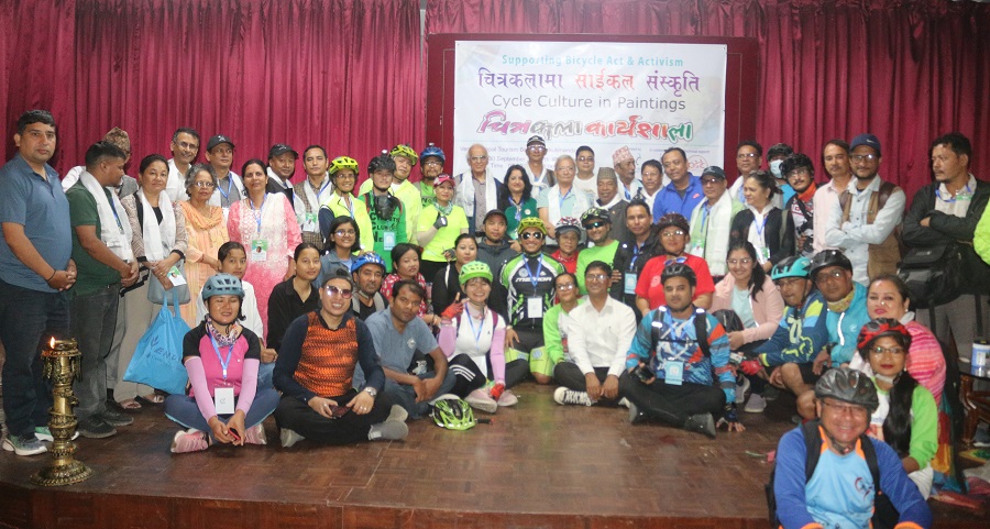 साइकल संस्कृति बढाउन चित्रकला कार्यशाला सम्पन्न