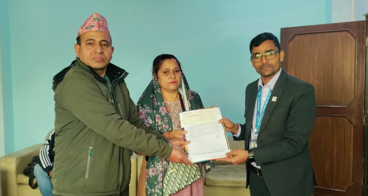 एती एयरलाइन्स दुर्घटनाका मृतक परिवारलाई नेपाल लाइफद्वारा एक करोडबढि भुक्तानी