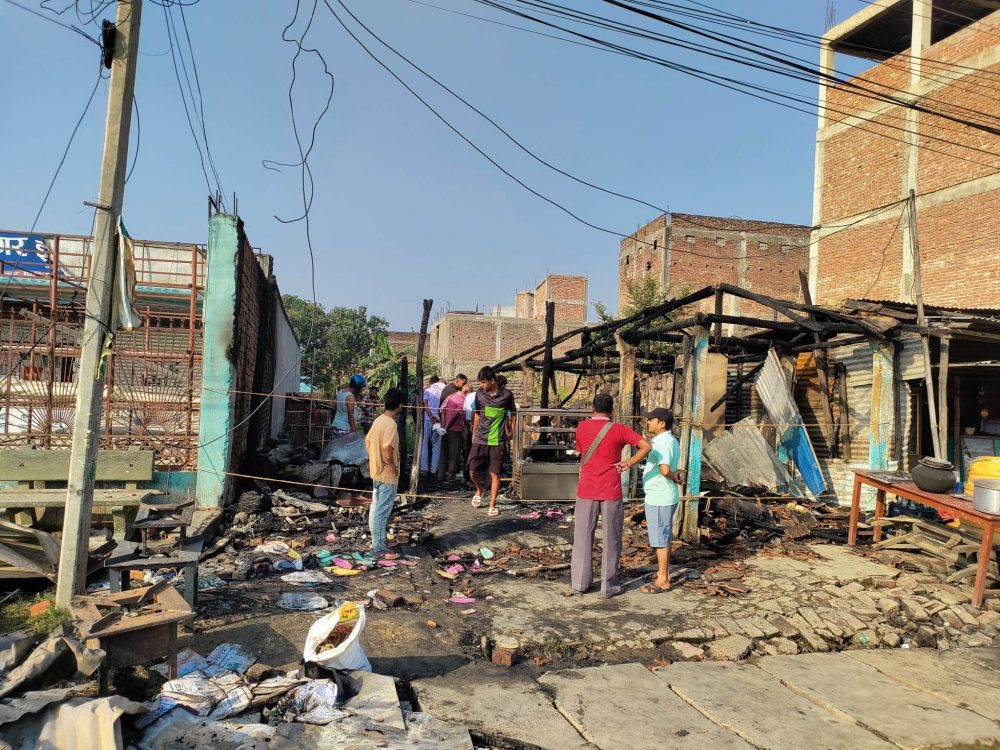 होटलमा ग्यास सिलिण्डर विष्फोट, जोगी साह होटल ध्वस्त