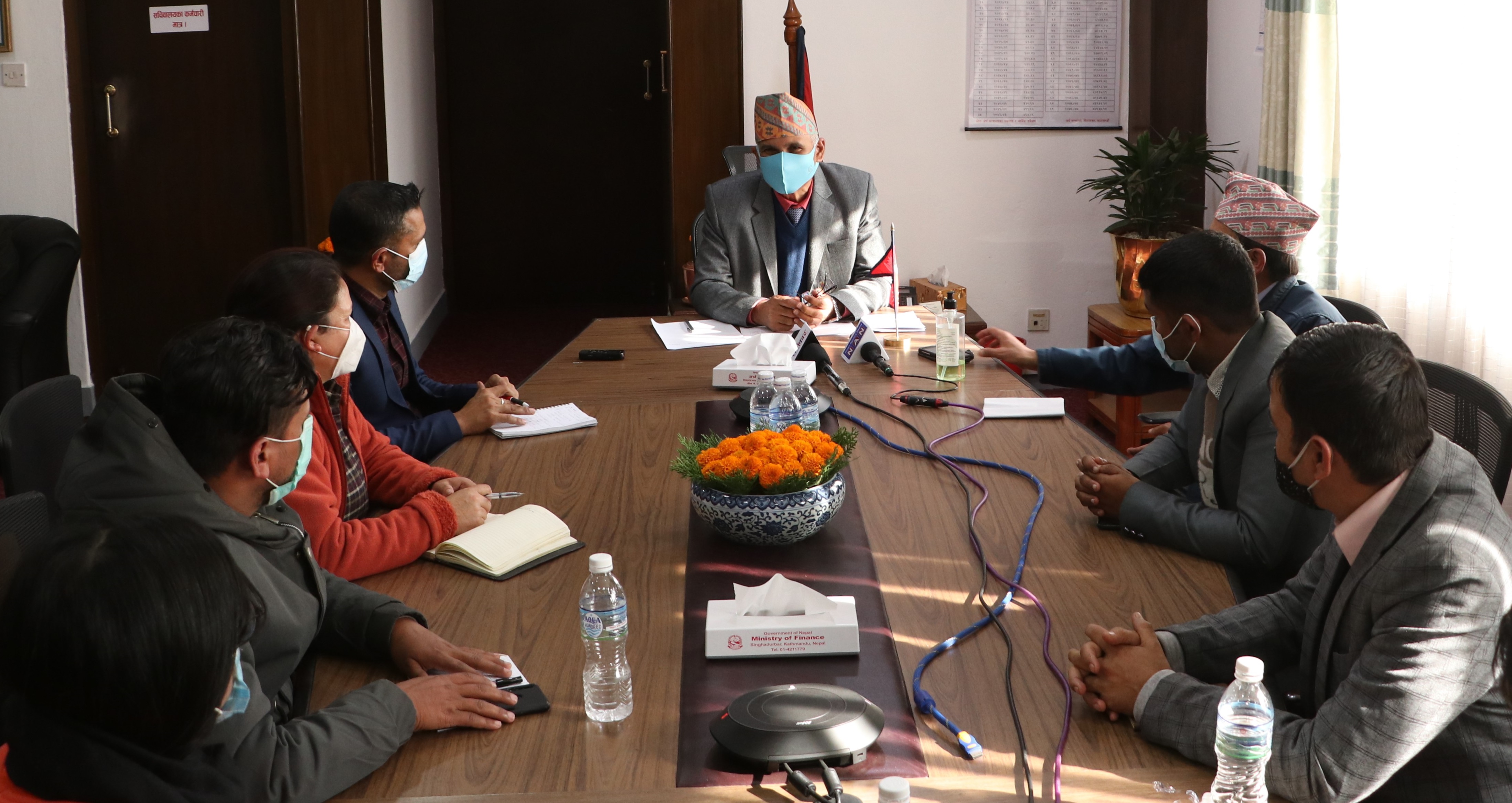 कोरोना भ्याक्सिन सबैलाई निःशुल्क उपलब्ध हुन्छः अर्थमन्त्री पौडेल