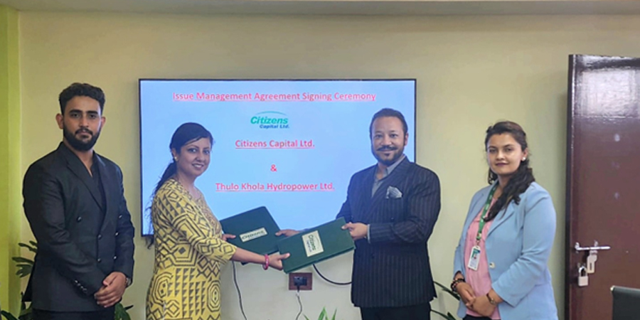 ठूलो खोला हाइड्रोको आइपीओ बिक्री प्रबन्धकमा सिटिजन्स क्यापिटल लिमिटेड