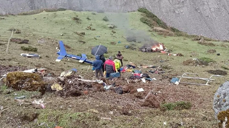 केदारनाथमा हेलिकप्टर दुर्घटना हुँदा ७ जनाको मृत्यु