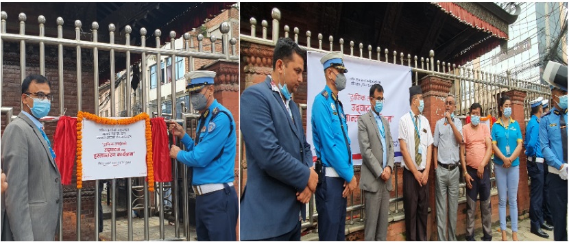 कुमारी बैंकद्वारा ट्राफिक संकेत बत्ती हस्तान्तरण
