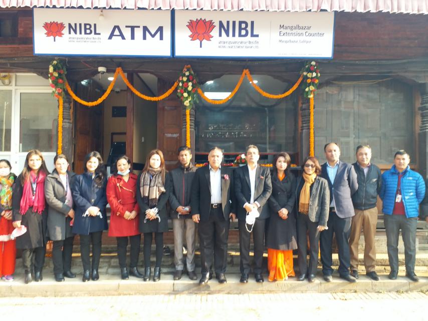 नेपाल इन्भेस्टमेन्ट बैंकको २० औं एक्सटेन्सन काउन्टर मंगलबजारमा