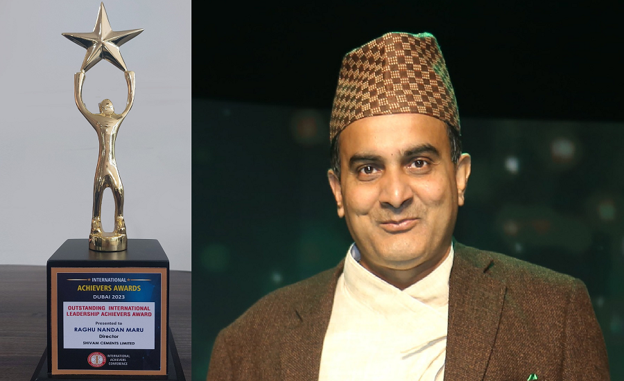 शिवम् सिमेन्टका कार्यकारी निर्देशक दुबईमा सम्मानित
