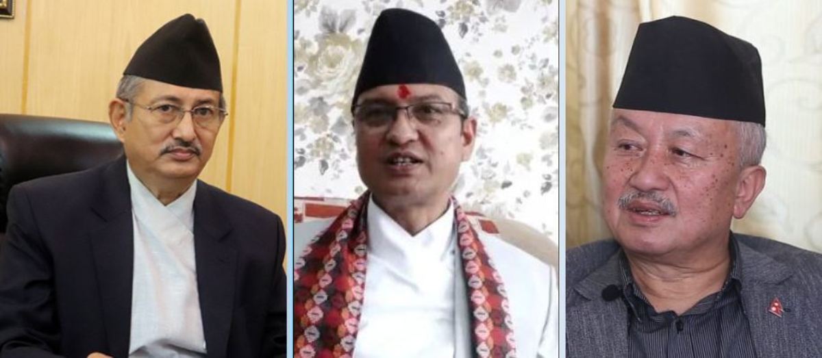 नागरिकता विधेयकबारे गृहमन्त्री खाण र कानुनमन्त्री शर्माद्वारा एमाले नेता नेम्वाङसँग छलफल