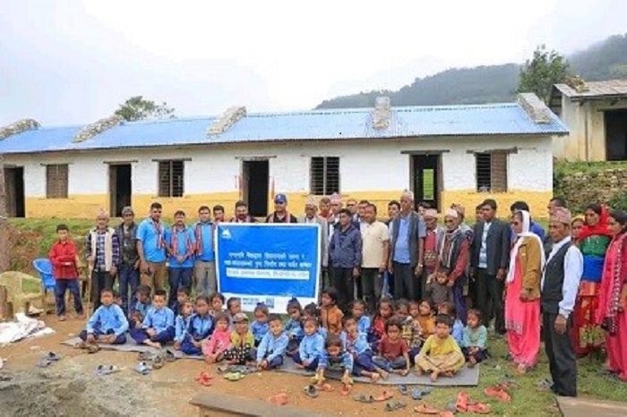 एनएमबि बैंकद्वारा सुर्खेतको सामुदायिक विद्यालयको भवन पुनःनिर्माण