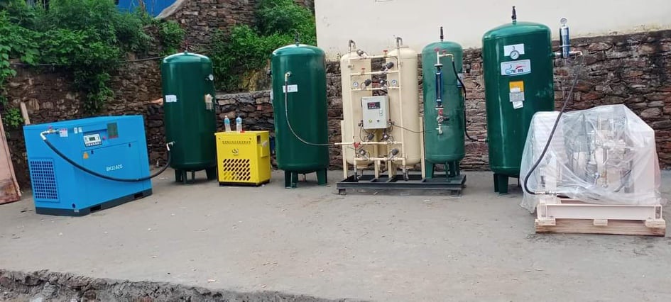 कालिकोट जिल्ला अस्पतालमा अक्सिजन प्लान्ट जडान