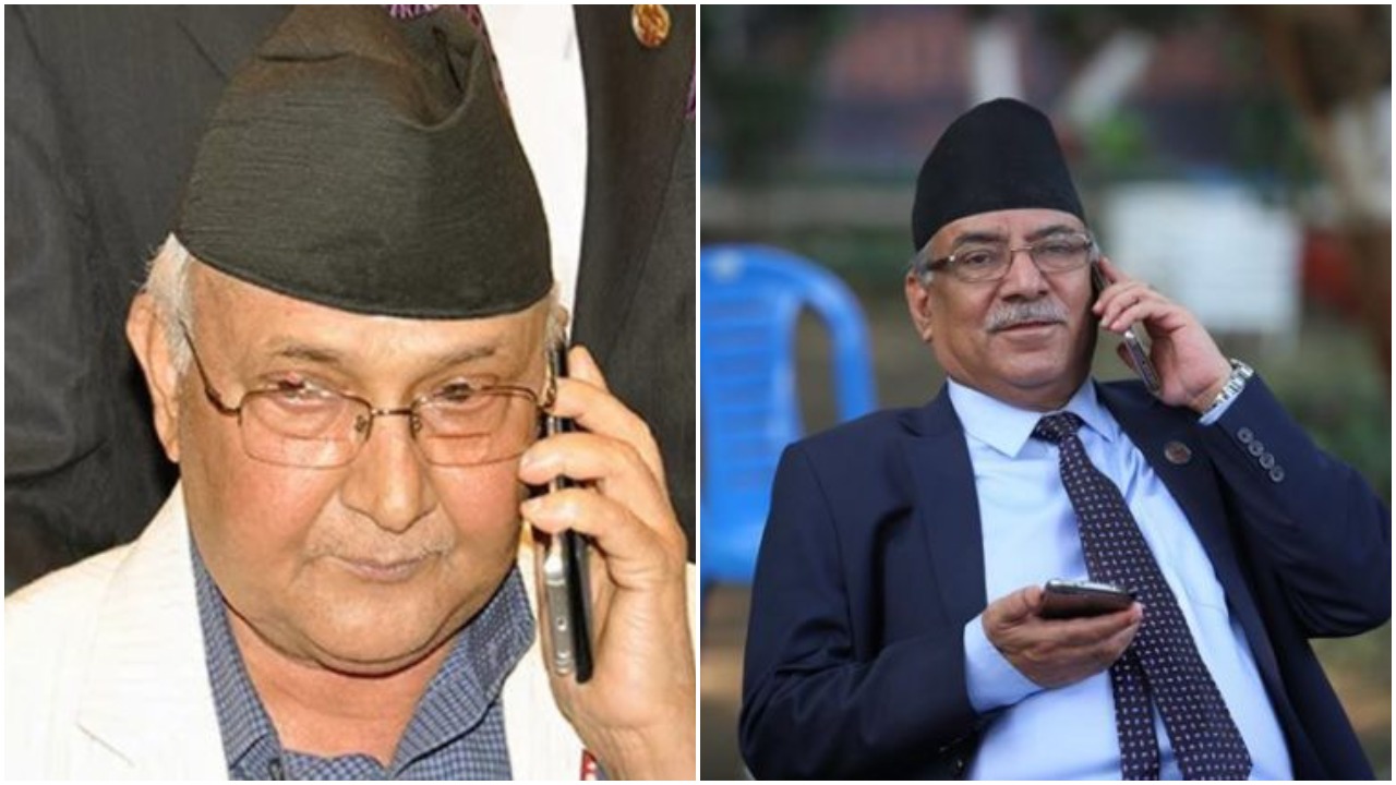 ओली-दाहाल फोनवार्ता, के भयो कुराकानी ?