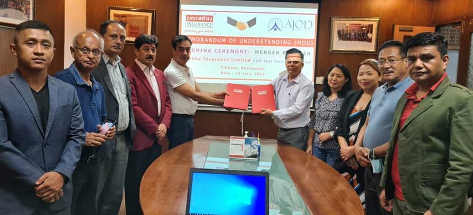 प्रभु र अजोड इन्स्योरेन्स मर्जका लागि सम्झौता, अध्यक्ष आजाद र सिइओ सञ्चित हुने