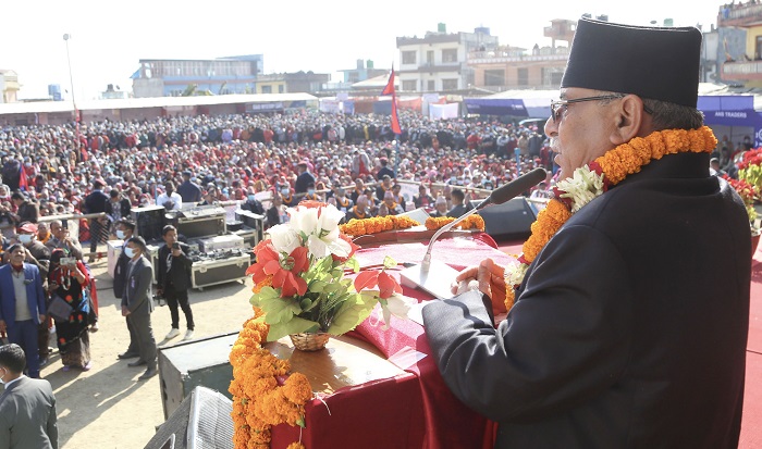 विकासका अधुरा परियोजनालाई अगाडि बढाउँछुः  प्रम प्रचण्ड