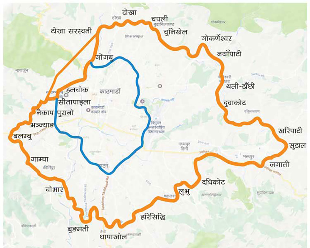 बाहिरी चक्रपथ अगाडि बढाउन नसकिने निष्कर्ष