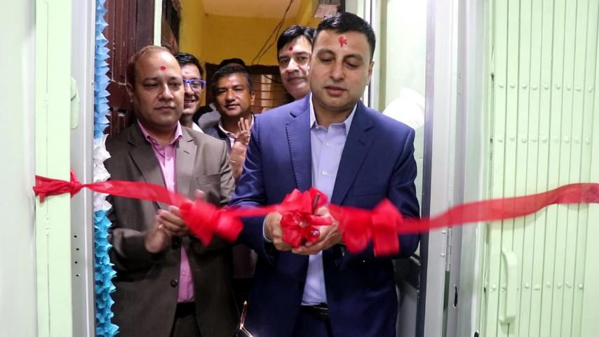 सिन्धु विकास बैंकको नयाँ शाखा सिन्धुपाल्चोकको लामोसाँघु बजारमा