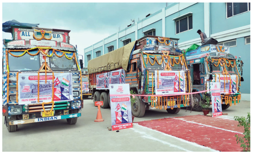नेपालबाट पहिलो पटक भारतमा सिमेन्ट निर्यात