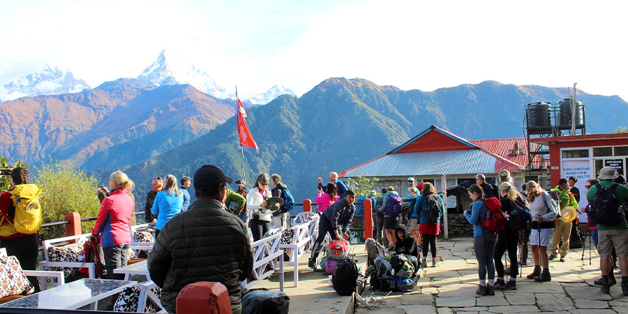 अन्नपूर्ण क्षेत्रमा ओइरिए पर्यटक