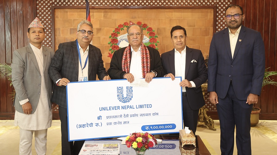 विपद् पीडित समुदायका लागि युनिलिभर नेपालको एक करोड सहयोग