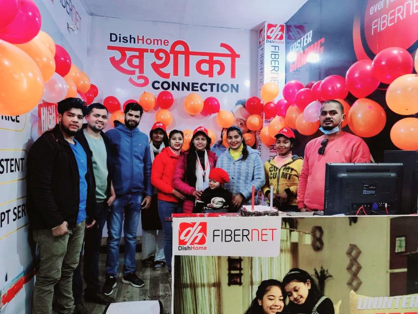 डिशहोम फाईबरनेट सह वितरकको सोरुम धनगढीमा