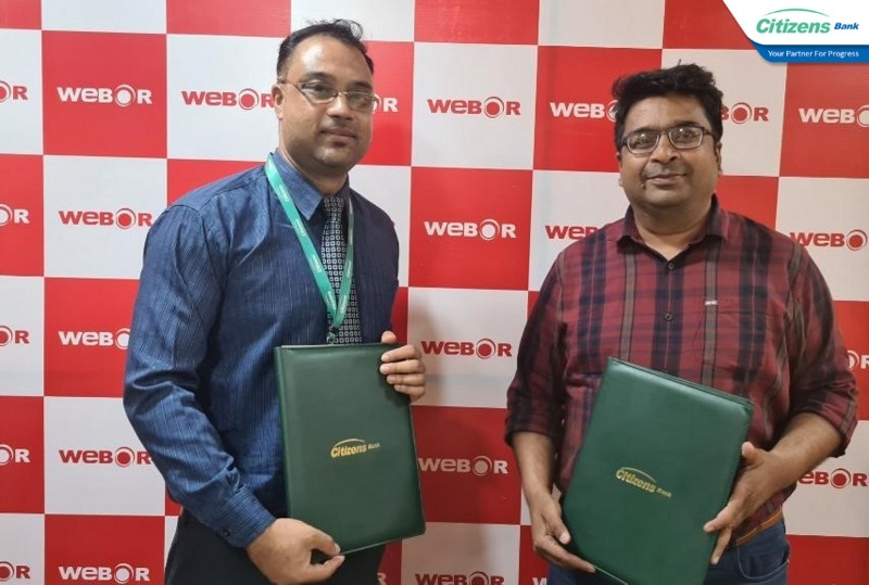 सिटिजन्स बैंक र वेबोर होम अप्लायन्सबीच समझदारी