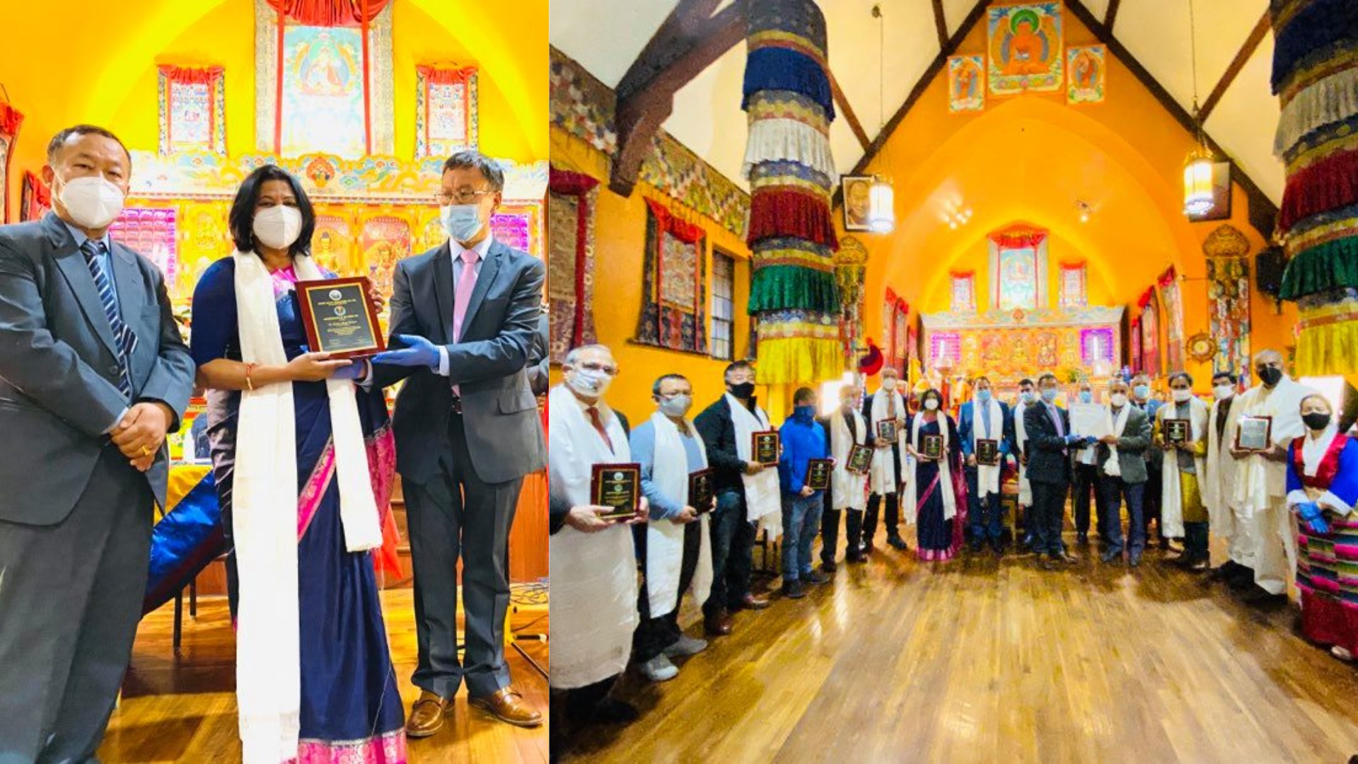 न्यू योर्कमा कोभिड-१९ च्याम्पियन अवार्डद्वारा सम्मानित